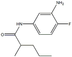 N-(3-amino-4-fluorophenyl)-2-methylpentanamide Struktur