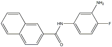 N-(3-amino-4-fluorophenyl)-2-naphthamide Struktur