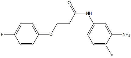 N-(3-amino-4-fluorophenyl)-3-(4-fluorophenoxy)propanamide Struktur