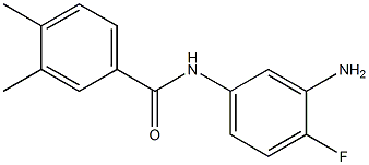 N-(3-amino-4-fluorophenyl)-3,4-dimethylbenzamide Struktur