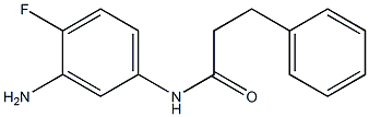 N-(3-amino-4-fluorophenyl)-3-phenylpropanamide Struktur