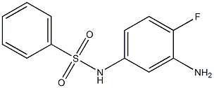 N-(3-amino-4-fluorophenyl)benzenesulfonamide Struktur