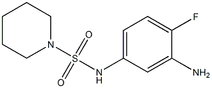 N-(3-amino-4-fluorophenyl)piperidine-1-sulfonamide Struktur