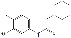 N-(3-amino-4-methylphenyl)-2-cyclohexylacetamide Struktur