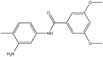 N-(3-amino-4-methylphenyl)-3,5-dimethoxybenzamide Struktur