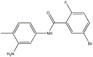 N-(3-amino-4-methylphenyl)-5-bromo-2-fluorobenzamide Struktur