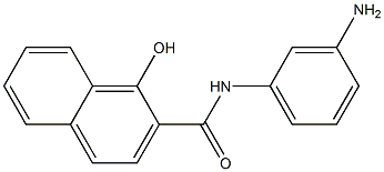 N-(3-aminophenyl)-1-hydroxy-2-naphthamide Struktur