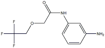 N-(3-aminophenyl)-2-(2,2,2-trifluoroethoxy)acetamide Struktur