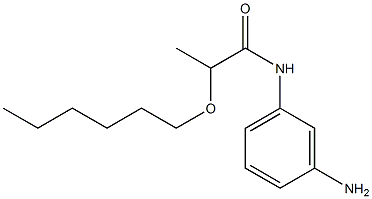 N-(3-aminophenyl)-2-(hexyloxy)propanamide Struktur