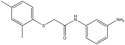 N-(3-aminophenyl)-2-[(2,4-dimethylphenyl)sulfanyl]acetamide Struktur