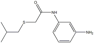 N-(3-aminophenyl)-2-[(2-methylpropyl)sulfanyl]acetamide Struktur