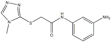 N-(3-aminophenyl)-2-[(4-methyl-4H-1,2,4-triazol-3-yl)sulfanyl]acetamide Struktur