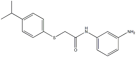 N-(3-aminophenyl)-2-{[4-(propan-2-yl)phenyl]sulfanyl}acetamide Struktur