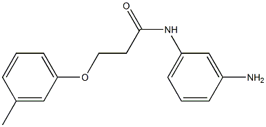 N-(3-aminophenyl)-3-(3-methylphenoxy)propanamide Struktur