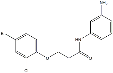 N-(3-aminophenyl)-3-(4-bromo-2-chlorophenoxy)propanamide Struktur