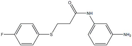 N-(3-aminophenyl)-3-[(4-fluorophenyl)sulfanyl]propanamide Struktur