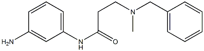 N-(3-aminophenyl)-3-[benzyl(methyl)amino]propanamide Struktur