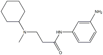 N-(3-aminophenyl)-3-[cyclohexyl(methyl)amino]propanamide Struktur