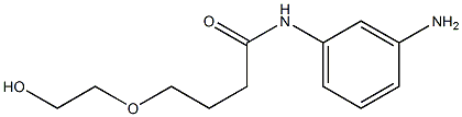 N-(3-aminophenyl)-4-(2-hydroxyethoxy)butanamide Struktur