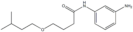 N-(3-aminophenyl)-4-(3-methylbutoxy)butanamide Struktur