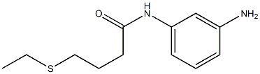 N-(3-aminophenyl)-4-(ethylsulfanyl)butanamide Struktur