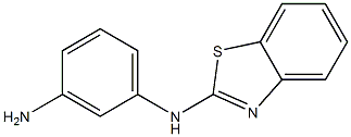 N-(3-aminophenyl)-N-1,3-benzothiazol-2-ylamine Struktur