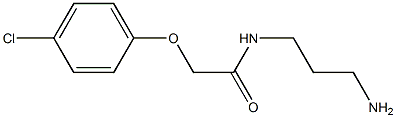 N-(3-aminopropyl)-2-(4-chlorophenoxy)acetamide Struktur