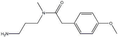 N-(3-aminopropyl)-2-(4-methoxyphenyl)-N-methylacetamide Struktur