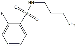 N-(3-aminopropyl)-2-fluorobenzenesulfonamide Struktur