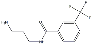 N-(3-aminopropyl)-3-(trifluoromethyl)benzamide Struktur