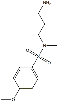 N-(3-aminopropyl)-4-methoxy-N-methylbenzene-1-sulfonamide Struktur