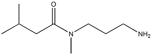 N-(3-aminopropyl)-N,3-dimethylbutanamide Struktur