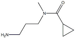 N-(3-aminopropyl)-N-methylcyclopropanecarboxamide Struktur