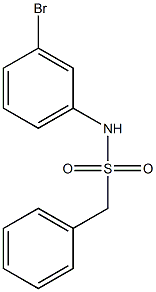 N-(3-bromophenyl)-1-phenylmethanesulfonamide Struktur