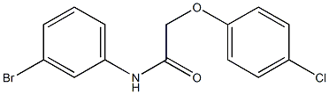 N-(3-bromophenyl)-2-(4-chlorophenoxy)acetamide Struktur