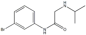 N-(3-bromophenyl)-2-(propan-2-ylamino)acetamide Struktur