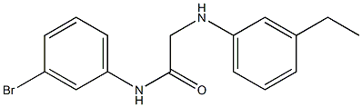 N-(3-bromophenyl)-2-[(3-ethylphenyl)amino]acetamide Struktur