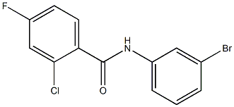 N-(3-bromophenyl)-2-chloro-4-fluorobenzamide Struktur