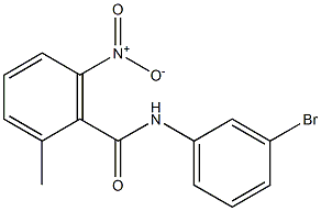 N-(3-bromophenyl)-2-methyl-6-nitrobenzamide Struktur