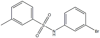 N-(3-bromophenyl)-3-methylbenzenesulfonamide Struktur