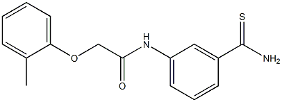 N-(3-carbamothioylphenyl)-2-(2-methylphenoxy)acetamide Struktur