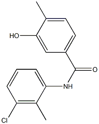 N-(3-chloro-2-methylphenyl)-3-hydroxy-4-methylbenzamide Struktur