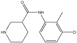 N-(3-chloro-2-methylphenyl)piperidine-3-carboxamide Struktur