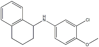 N-(3-chloro-4-methoxyphenyl)-1,2,3,4-tetrahydronaphthalen-1-amine Struktur