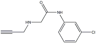 N-(3-chlorophenyl)-2-(prop-2-yn-1-ylamino)acetamide Struktur