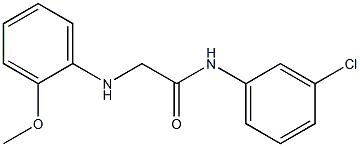 N-(3-chlorophenyl)-2-[(2-methoxyphenyl)amino]acetamide Struktur