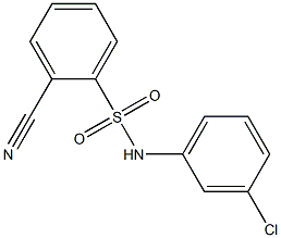 N-(3-chlorophenyl)-2-cyanobenzenesulfonamide Struktur