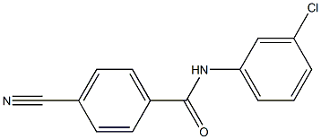 N-(3-chlorophenyl)-4-cyanobenzamide Struktur