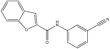 N-(3-cyanophenyl)-1-benzofuran-2-carboxamide Struktur