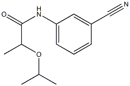 N-(3-cyanophenyl)-2-(propan-2-yloxy)propanamide Struktur